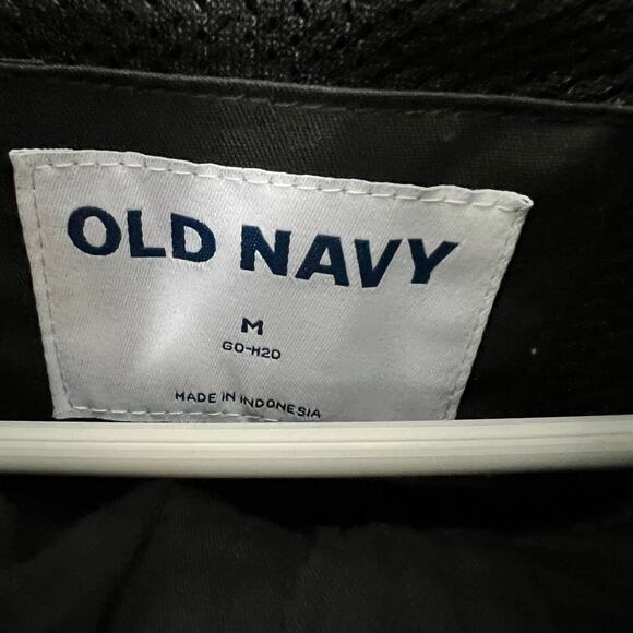 Old Navy Field Utility Jacket Medium Mens Gray Full Zip Mesh Barn Hooded Outdoor - Picture 10 of 10